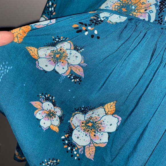 Free People Tuscan Dreams Printed Tunic sz M - Picture 10 of 15